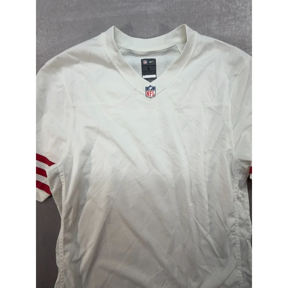 NFL Nike On Field Mens San Francisco 49ers White Blank Jersey Size Large